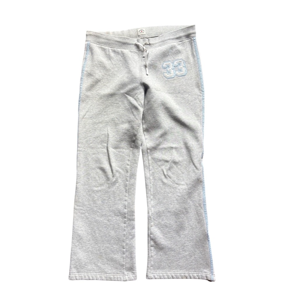 Vintage Y2K Abercrombie & Fitch Striped Flare Baggy Sweat Pants Size XL